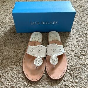 Jack Rogers Jacks Flat Sandal White Size 11